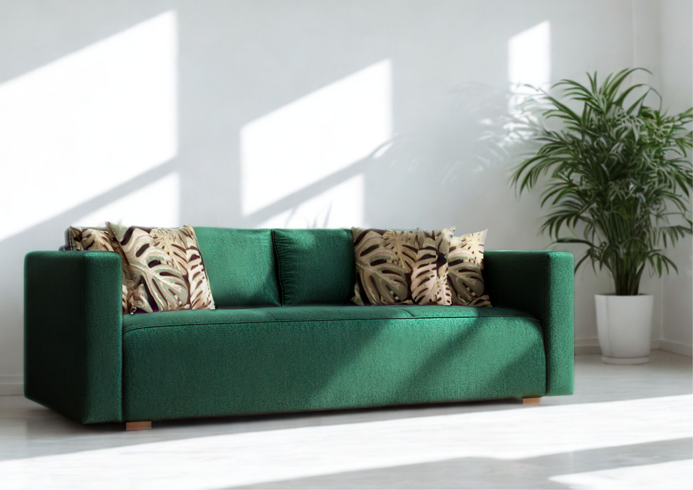 zielona klasyczna sofa rozkładana balaton od allmeblo